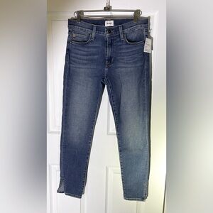 HUDSON Natalie Midrise Super Skinny Slit Ankle Denim Jeans Size 27